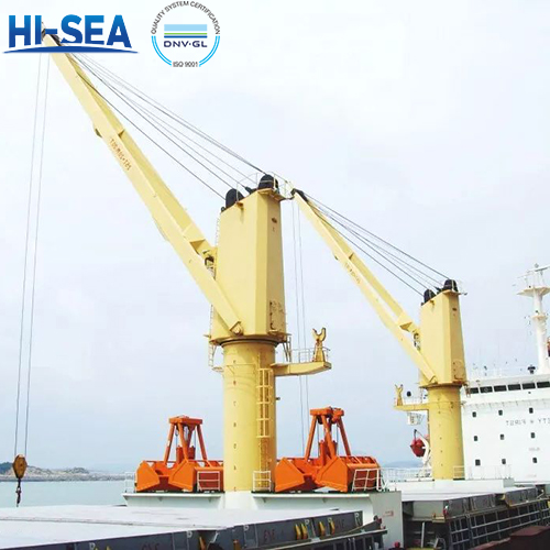 Operating precautions for marine cranes